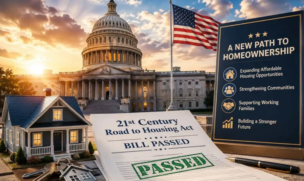 This image depicts the cost savings on the 21st Century Road to Housing Act and how it relates to homeowners.